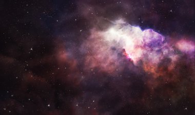 derin uzay içinde pembe Bulutsusu