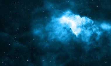 Blue deep space background