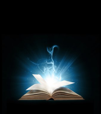 mavi parlak kitap