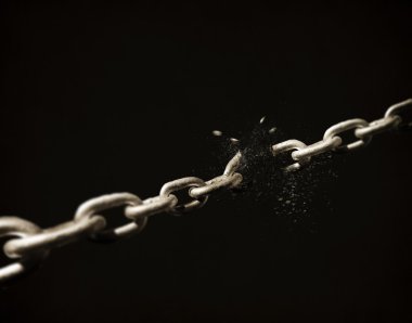 Broken chains clipart