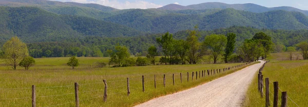 Panorama del camino de la suciedad —  Fotos de Stock