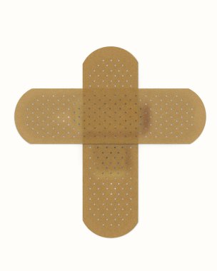 Two bandaids clipart