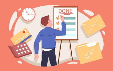 Görevleri analiz eden ve tamamlayan genç çocuk