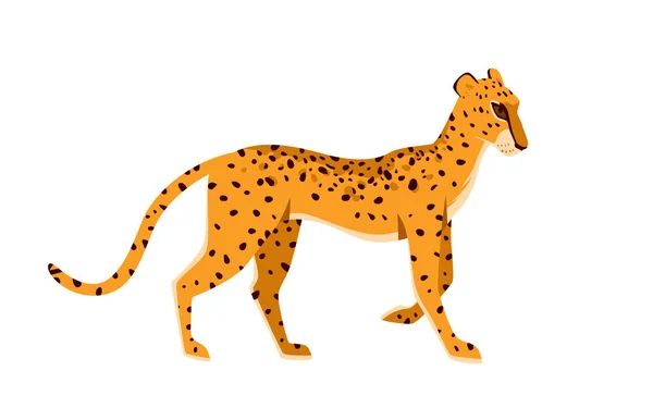 Ходячі джунглі леопардові тварини — стоковий вектор
