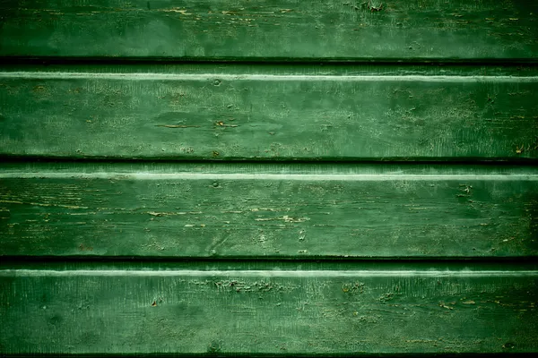 Old green wood wall background — Stock Photo, Image