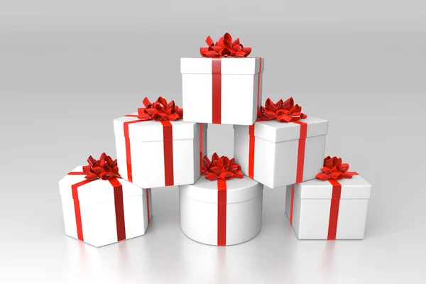 Stack of gift boxes — Stock Photo, Image