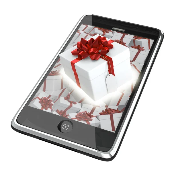 akıllı telefon ekran dışında gelen hediye kutusu