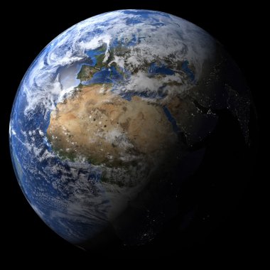 üç boyutlu earth oluşturulan