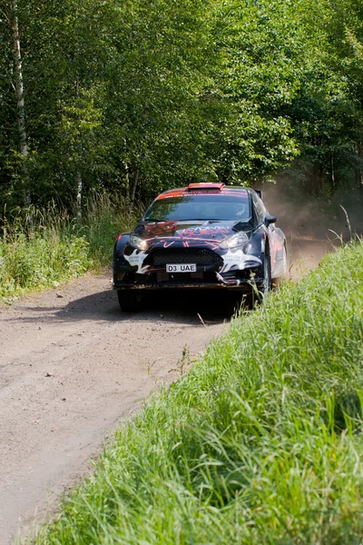 Rally bil ras i 71: a rally Polen i mikolajki - Polen — Stockfoto