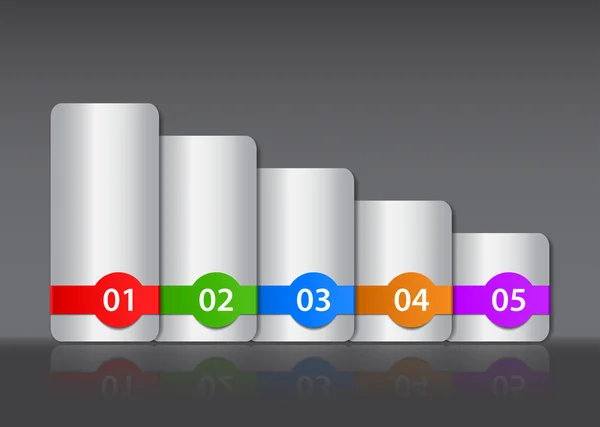 Modelli di design numerati — Vettoriale Stock