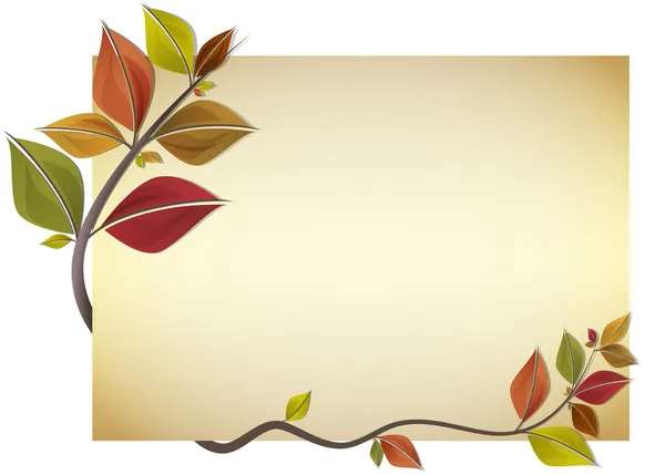 Tarjeta de otoño — Vector de stock