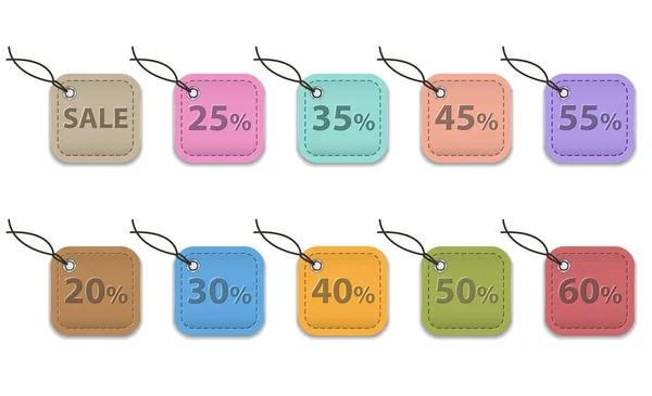 Venta de etiquetas — Archivo Imágenes Vectoriales