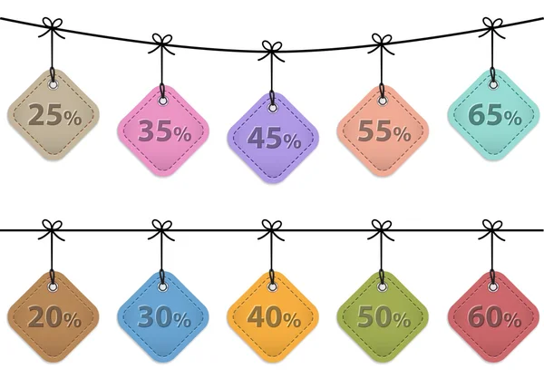 Venta de etiquetas — Archivo Imágenes Vectoriales