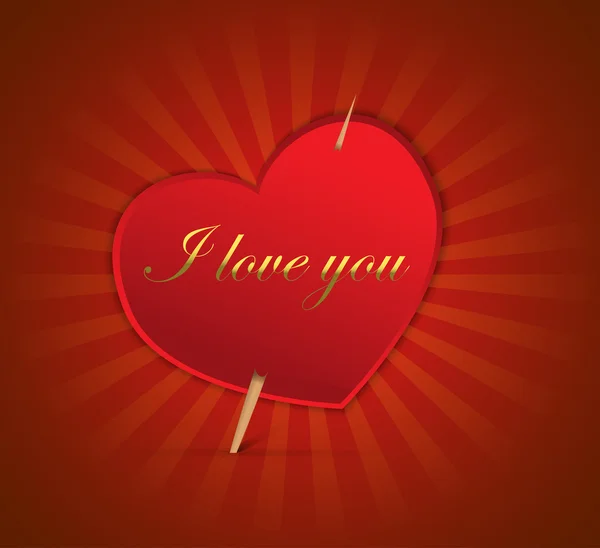 Coeur de Saint Valentin — Image vectorielle