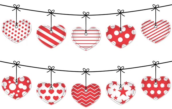 Valentine hearts — Stock Vector