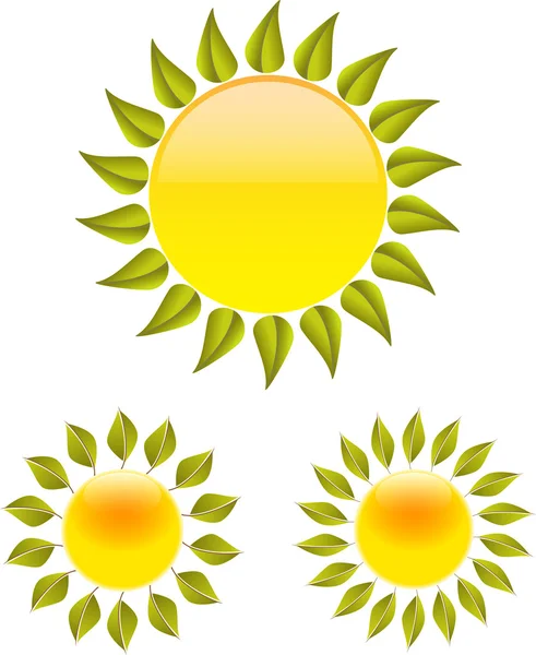 Sun set — Stock Vector