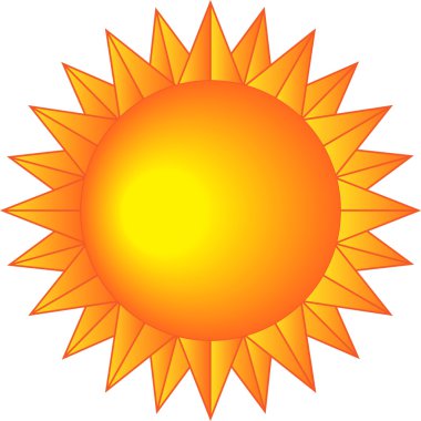 Sun'ın keskin ışınları