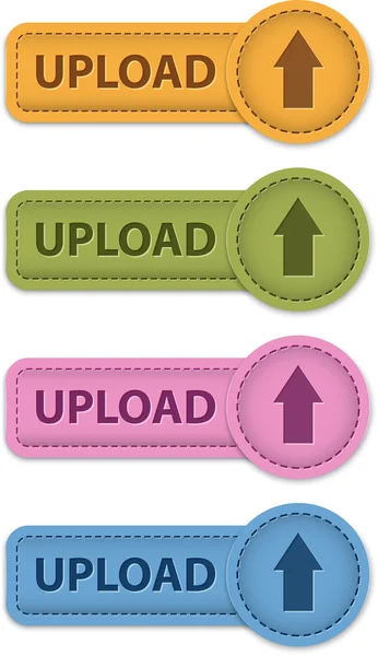 Upload button — Stock Vector