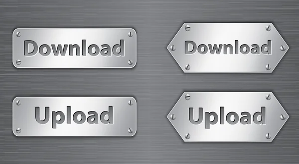 Download upload knoppen — Stockvector