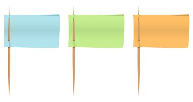 notepapers üzerinde kürdan