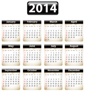 2014 İngiliz takvimi