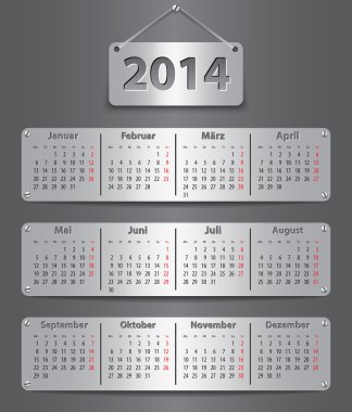 2014 Alman takvim