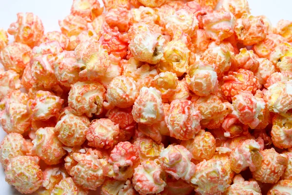 Popcorn Mit Erdbeergeschmack Und Sahne — Stockfoto