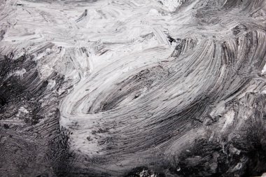 siyah ve beyaz grunge, boya ve kağıdın soyut arkaplanı, dokular