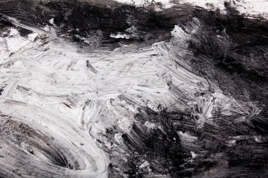 siyah ve beyaz grunge, boya ve kağıdın soyut arkaplanı, dokular