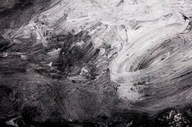 siyah ve beyaz grunge, boya ve kağıdın soyut arkaplanı, dokular