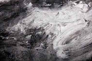 siyah ve beyaz grunge, boya ve kağıdın soyut arkaplanı, dokular