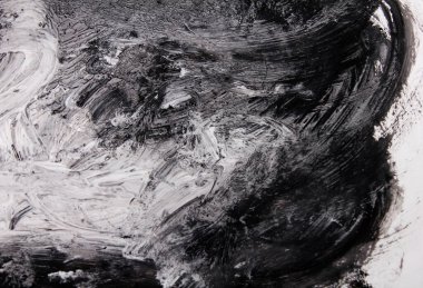 siyah ve beyaz grunge, boya ve kağıdın soyut arkaplanı, dokular