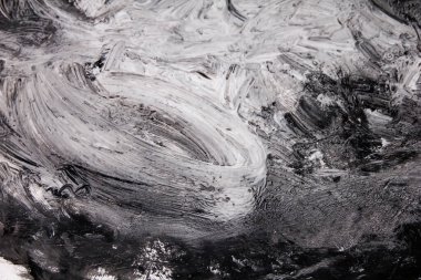 siyah ve beyaz grunge, boya ve kağıdın soyut arkaplanı, dokular