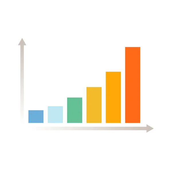 Growth and success business chart or graph symbol — Vettoriale Stock