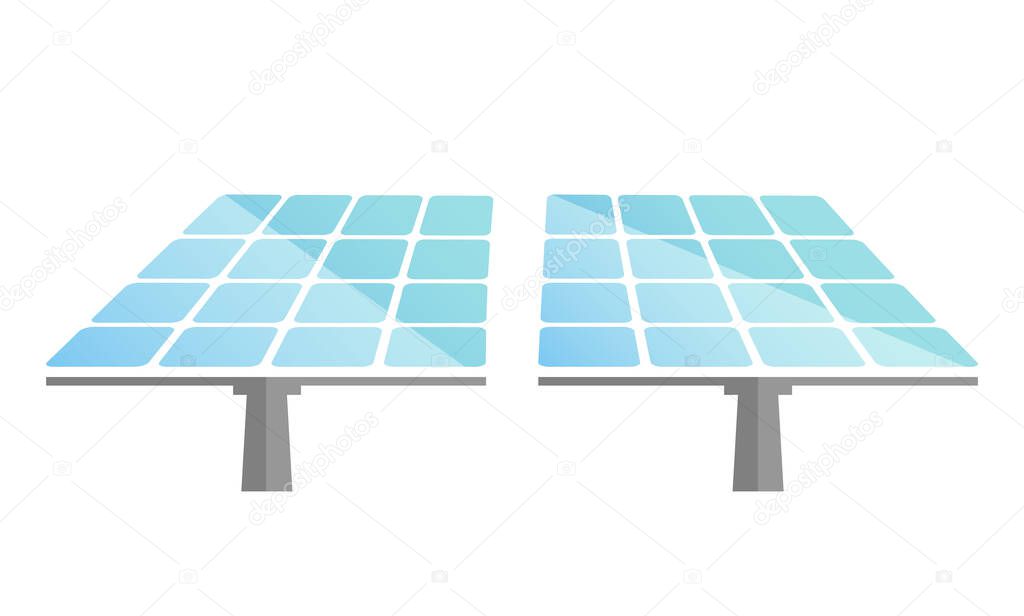 simple solar power plant symbol