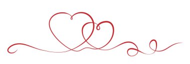 kavisli kalp şekilli kurdele