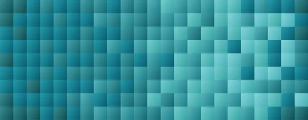 Abstracto azul y turquesa mosaico pixelado fondo — Vector de stock