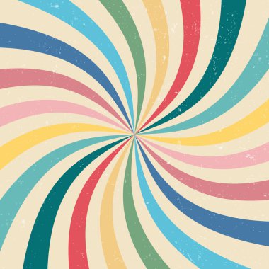 yumuşak pastel renkli girdap retro arkaplan, vektör illüstrasyonu