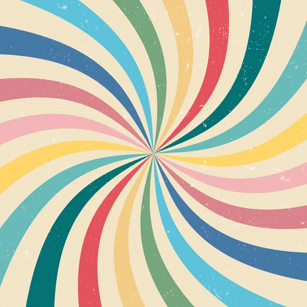 Soft Pastel Colored Swirl Retro Background Vector Illustration — Stock Vector