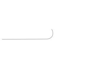 continuous single line classic bicycle, line art animation