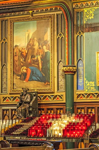 Montreal Basílica de Notre Dame — Foto de Stock