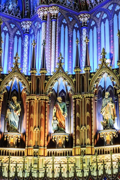 Montreal Basílica de Notre Dame — Foto de Stock