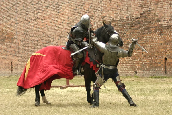 Ritter zu Pferd — Stockfoto