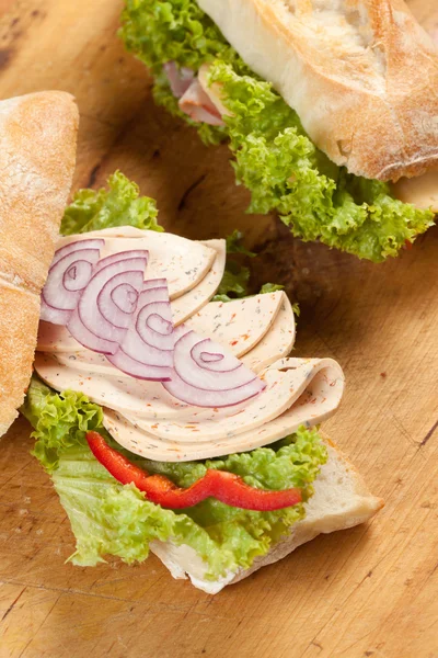 Homemade sandwich — Stock Photo, Image