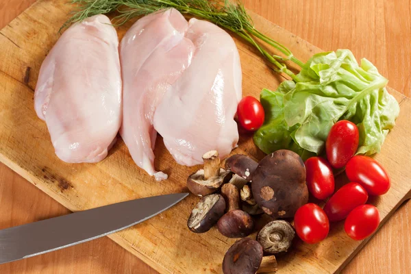 Raw chicken breast — Stock Photo, Image