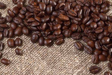 Kavrulmuş kahve çekirdeği.