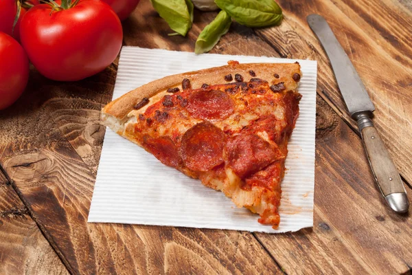 One slice of pizza. — Stock Photo, Image