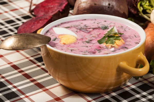 Řepy polévka studená. — Stock fotografie