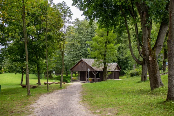 Krasnobrod Polen August 2021 Kapel Aan Het Water Krasnobrod — Stockfoto