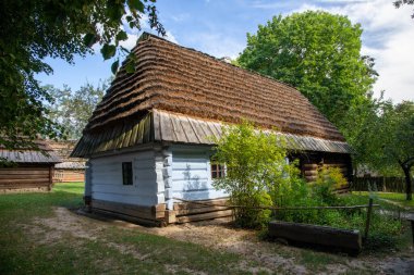 LUBLİN, POLAND - 31 AĞUSTOS 2020: Lublin Açık Hava Köyü Müzesi.
